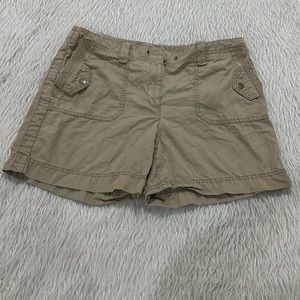 Loft brown khaki summer shorts size 12